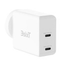 3sixT Wall Charger AU 40W Dual USB-C PD20W + PD20W - White