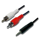 DYNAMIX 2m Stereo 3.5mm Plug to 2 RCA Plug - Cable