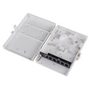 DYNAMIX Fibre Wall Enclosure 6 Port LC Duplex/SC Simplex Unloaded. Dimensions: 183 x 129 x 39mm (HxWxD)