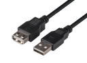 DYNAMIX 2m USB 2.0 Cable USB-A Male to USB-A Female Connectors.