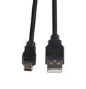 DYNAMIX 5m USB 2.0 Mini-B Male to USB-A Male Connectors.