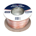 DYNAMIX 50m 16AWG/1.31mm Speaker Cable - OFC 25/025BCx2C - Clear PVC Insulation - OD: 2.6x 5.2mm. Meter Marked