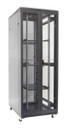 DYNAMIX 42RU Server Cabinet 800mm Deep (600 x 800 x 2077mm). Includes 3x Fixed Shelves - 4x Fans - 25x Cage Nuts - 4x Castors & 4x Level Feet. 800kg static load. Glass front door mesh rear door. 6-Way PDU installed