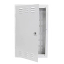 DYNAMIX 20'' Network Enclosure - Recessed Wall Mount - Vented Lid - Cable/Dual GPO Knock outs. Installs: 400mm Centre Stud. Cut out OD: 355 x 575 x 90mm. Incl. Installation Accessories - Earth Kit