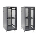 DYNAMIX 27RU Server Cabinet 1000mm Deep (600 x 1000 x 1410mm) Includes 1x Fixed Shelf - 4x Fans - 25x Cage Nuts - 4x Castors & 4x Level Feet. 800kg static load. Glass front door mesh rear door. 6-Way PDU installed