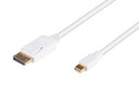DYNAMIX 1m DisplayPort to Mini DisplayPort v1.2 cables. Gold Shell Connectors DDC Compliant. Bi-Directional. Max Res: 4K@60Hz.