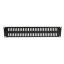 DYNAMIX AV Rack 2RU metal blanking panel with vented holes - with #10-32 and #10-32 screws