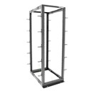 DYNAMIX 27U 4 Post Depth Adjustable Open Frame Rack. Depth Adjustment Range 692-1150mm. Height 1305mm. Width 600mm. Supplied in Flat Pack.