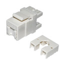 DYNAMIX Cat6 Keystone Shuttered 180 RJ45 Jack. Suitable for Open Keystone Plates Only - NOT face plate adapter clips