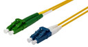 DYNAMIX 3M 9u LCA/LC Duplex Single Mode G657A1 Bend Insensitive Fibre Lead. Yellow LSZH Jacket