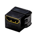 DYNAMIX HDMI 2.0 Keystone Coupler Length 19.2mm - Gold-Plated - BLACK