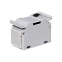 DYNAMIX Cat6A RJ45 DIN Rail Mounted 1DU Shielded Coupler. Supplied with Dust Cover & Earthing Spring. IP20. Side-by-Side Mountable. 4PPoE Compliant.