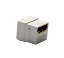 DYNAMIX HDMI 2.0 Keystone Coupler Length 19.2mm - Gold-Plated - WHITE
