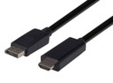 DYNAMIX 2m DisplayPort Source to HDMI 2.0 Monitor Directional Cable. Max Res: 4K@60Hz (3840x2160)