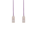 DYNAMIX 0.25m Cat6A 10G Purple Ultra-Slim Component Level UTP Patch Lead (30AWG) with RJ45 Unshielded Gold Plated Connectors. Supports PoE IEEE 802.3af (15.4W).