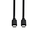 DYNAMIX 1m USB-C to USB-C Cable. Supports 100W PD - Supports 4K@60Hz UHD (3840 x 2160) - HDR 10-bit depth - Supports fast charge - Plug & Play - Black Colour.