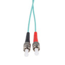 DYNAMIX 10M 50u LC/ST OM3 Fibre Lead (Duplex - Multimode) Aqua LSZH Jacket