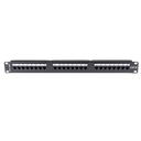 DYNAMIX 24 Port 19'' Cat6 UTP Patch Panel with plastic labelling kit. T568A & T568B Wiring. 1RU. 110x Terminations.
