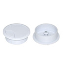 DYNAMIX 80mm Round Desk Grommet. Easily & Neatly Store your Power - Communication - Audio - Video - Computer & Data Cables. Perfect for Installation in Desks - Workstations