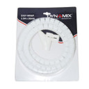DYNAMIX 2.5mx20mm Easy Wrap - Cable Management Solution - Blister Retail Packaging - Colour White