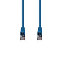 DYNAMIX 1m Cat6A S/FTP Blue Slimline Shielded 10G Patch Lead. 26AWG (Cat6 Augmented) 500MHz with Gold Plate Connectors.