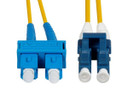 DYNAMIX 25M 9u LC/SC Duplex Single Mode G657A1 Bend Insensitive Fibre Lead. Yellow LSZH Jacket