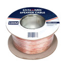 DYNAMIX 100m 16AWG/1.31mm Speaker Cable - OFC 25/025BCx2C - Clear PVC Insulation - OD: 4.0x 8.0mm. Meter Marked