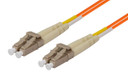DYNAMIX 2M 62.5u LC/LC OM1 Fibre Lead (Duplex - Multimode) Orange LSZH Jacket