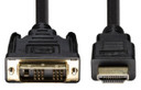 DYNAMIX 3m HDMI Male to DVI-D Male (18+1) Cable. Single Link Max Res: 1080P@60Hz, Bi-directional.