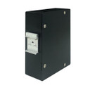 DYNAMIX 12 Port DIN Rail Fibre Enclosure LC Duplex / SC Simplex. Includes Cable Gland, DIN Rail Mounting Clip, Central Strain Relief Anchor, 1x Splice Holder 12 Positions. Dims 55x160x124mm