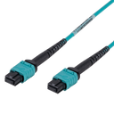 DYNAMIX 50M OM3 MPO ELITE Trunk Multimode Fibre Cable. POLARITY A Straight Through Cable. Made with ELITE Low Loss Female Connectors
