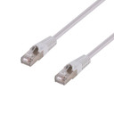 DYNAMIX 40m Cat6A S/FTP White Slimline Shielded 10G Patch Lead. 26AWG (Cat6 Augmented) 500MHz with Gold Plate Connectors.