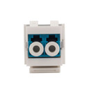 DYNAMIX LC Duplex Single-mode Slimline Keystone Face Plate Adapter