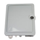 DYNAMIX Lockable Indoor/Outdoor Fibre Termination Box. 12x position 12x Splice, SC Simplex/LC Duplex, IP56, UV Resistant