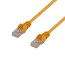 DYNAMIX 3m Cat6 Yellow UTP Patch Lead (T568A Specification) 250MHz 24AWG Slimline Snagless Moulding with Unshielded Gold Plate Connector.