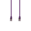 DYNAMIX 0.75m Cat6 Purple UTP Patch Lead (T568A Specification) 250MHz 24AWG Slimline Snagless Moulding with Unshielded Gold Plate Connector.