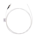 DYNAMIX 2M ST Pigtail OM3 1x Piece White, 900um Multimode Fibre, Tight Buffer LSZH Jacket