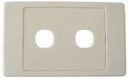 AMDEX Switch Plate ONLY. 2 Gang Wall Face Plate (Accepts Clipsal Style Mechs)