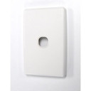 AMDEX Switch Plate ONLY. Single. WPC Series Wall Face Full Cover Plate. (Accepts Clipsal Style Mechs)
