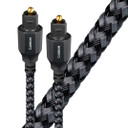 AUDIOQUEST Carbon 1.5M Optical cable. 19 narrow-apeture synthetic fibers. Jacket - grey-black braid.