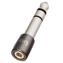 AUDIOQUEST Headphone Plug Adapter. Stereo 3.5mm Female to 6.35mm  Male Silver Plating Directly Over Extreme-Purity Brass. Superior Materials  - Firm Contact  Pressure Ensure Ideal Signal Transfer.