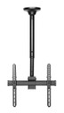 BRATECK 32''-55'' Telescopic full- motion ceiling mount. Max load: 50Kgs. VESA support up to 400x400. Profile: 560-910mm. Tilt & swivel. Hidden cable management Colour: Slate black. PLB-CE944-02S