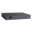 CTS 18 Slot Media Converter Chassis. 19'' (1.5RU). 2x DC PSUs. Compact Media Converter Chassis with 2x fixed DC Power Modules.