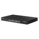 EDIMAX 24 Port Gigabit PoE+ Web Smart Surveillance Switch with 4 Port 10GbE SFP+ Uplinks. Supports up to 30W Per PoE Port (Total Power Budget: 400W) Long Range up to 200m at 10Mbps.