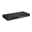 EDIMAX 18-Port Surveillance Long Range Gigabit PoE+ Web Smart Switch with 2 Gigabit RJ45 & 2 SFP Ports. Max Power Budget 280W. Supports PoE up to 200m. IEEE 802.3af/at PoE Compliant. IP Surveillance VLAN