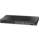 EDGECORE 24 Port Gigabit PoE+ Web Smart Pro Switch. (4-port GE SFP& 24x RJ-45 ports). Power Budget:200W. 1x RJ45 Console port. External Power.