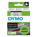 DYMO Genuine D1 Label Cassette Tape 19mm x 7M - Black on White Suitable for the Label  Manager and LabelWriter Duo label makers