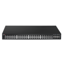 EDIMAX 54-Port Gigabit PoE+ Long Range Web Smart Switch. 48 Gigabit Ethernet PoE+ Ports and 6 10GbE SFP+ Ports. PoE up to 200m at 10Mps. Supports up to 30W per Port.