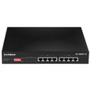 EDIMAX 8 Port Gigabit PoE+ Long Range Unmanaged Switch with DIP Switch Function. Supports up to 30W Per PoE Port (Total Power Budget: 70W). Port-based VLAN. Long Range up to 200m at 10Mbps. GS-1008PLV2