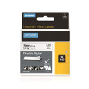 DYMO Genuine Rhino Industrial Labels-Flexible Nylon 19mm Black on White. Industrial-strength tear- proof. Resists moisture - UV light & more. RoHS compliant Temperature Rating -25.56C to +80